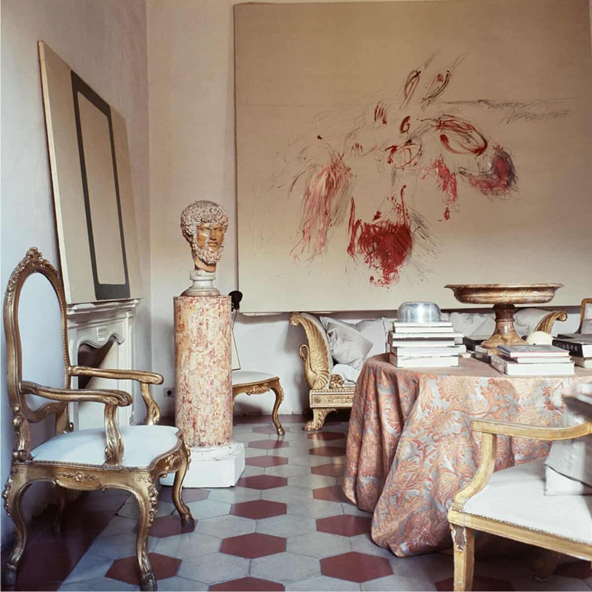 Cy Twombly's palazzo in Rome.